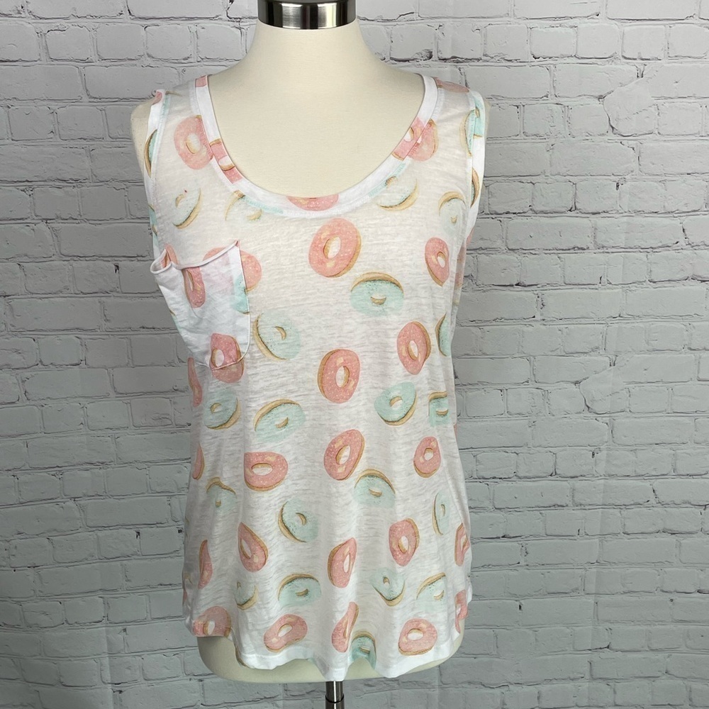 Grayson/Threads XL Donut Graphic Tank Top w/Drapey Pocket